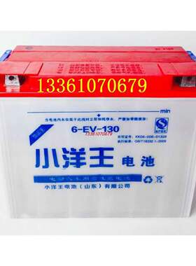 小洋王电池6EV13048V60V72V电动载客三轮车拉坯车牵引用水电瓶