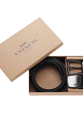 COACH/蔻驰男腰带皮带双面礼盒装