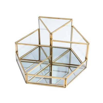 美睫师桌面粉尘刷化妆品收纳盒