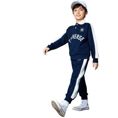 匡威儿童装男童套装卫衣长裤2件套2025新款大童运动套装长袖裤子