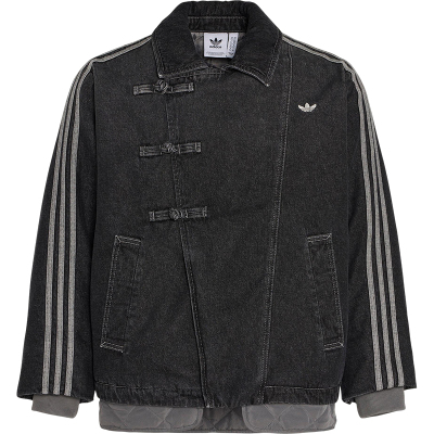 Adidas/阿迪达斯正品三叶草男女休闲翻领新中式保暖棉服KR5066
