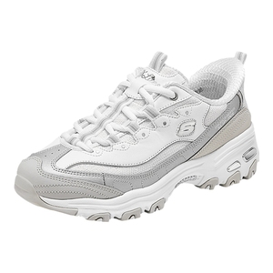 闪穿鞋Skechers斯凯奇奶茶熊|女2025夏新款熊猫鞋厚底增高老爹鞋