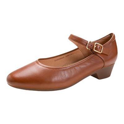 马内尔玛丽珍鞋通勤行政一字扣