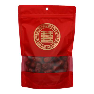 结婚礼品袋喜糖袋双喜红色自封袋