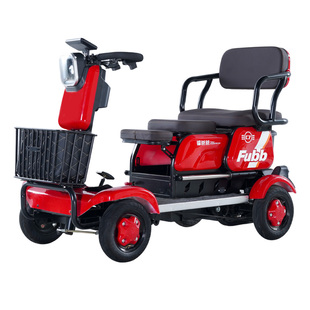 小巴士老年代步车四轮电动车老头乐双人座助力车残疾人电瓶车