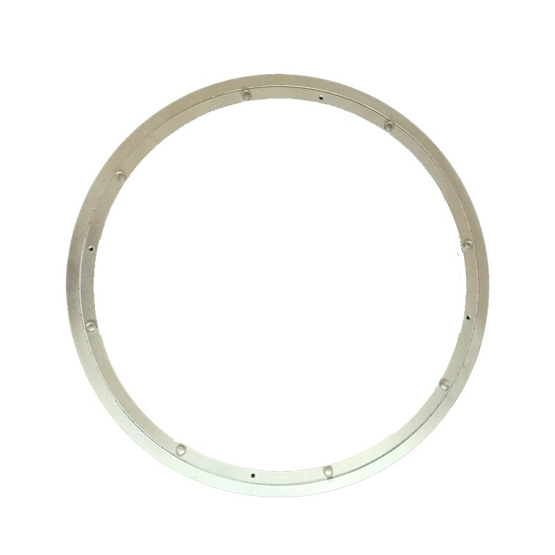 消音铝合金餐桌转盘圆桌转盘底座轴承木质大理石玻璃轨道600mm