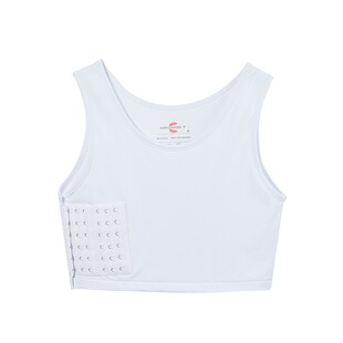 酷克儿蝴蝶网排扣束胸内衣女零感运动背心超平胸春季透气新款裹胸