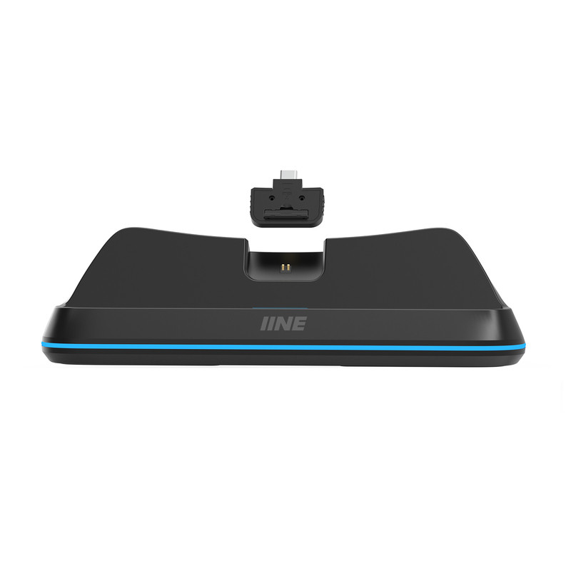 良值(IINE)适用PS5 Portal充电座 PS5串流掌机磁吸充电底座 RGB电竞灯光桌搭 PlayStation快充充电器 PS5配件
