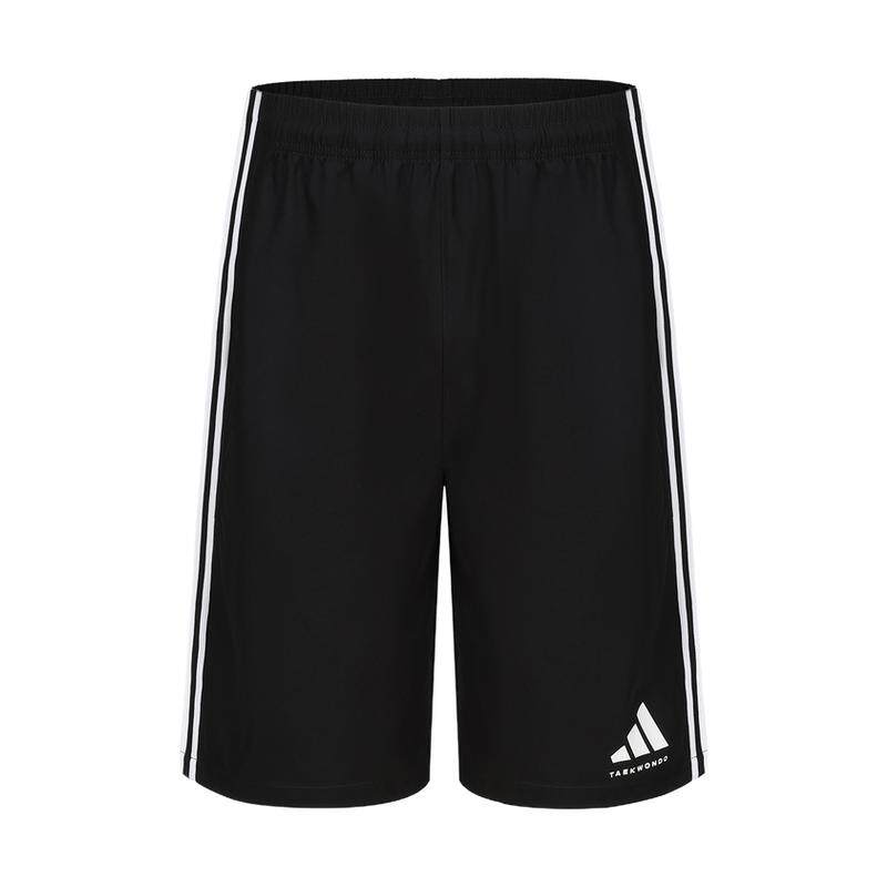 Adidas阿迪达斯夏季新款男三条杠速干宽松跑步运动五分健身短裤裤