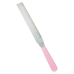 MRF 不锈钢带刻度8寸-10寸蛋糕直角抹刀脱模刀 奶油抹平 双色可选