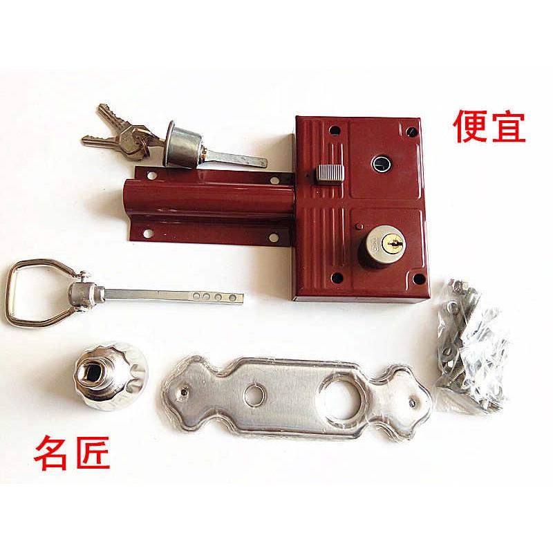 农村大门锁齿条锁 大街门锁 双开门锁双扇门锁铁门锁 便宜耐用208