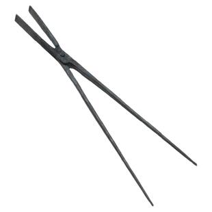 铁匠扁嘴钳平板打铁夹铁纯手工锻打制扁咀铁钳工业钳溶铝锭钳工具