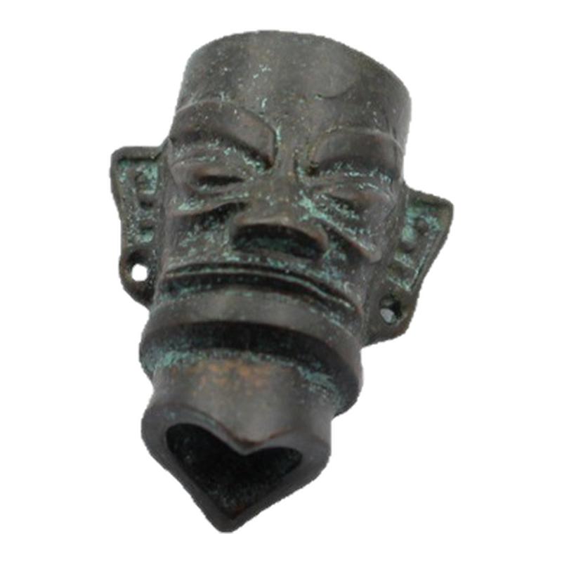 复古做旧三星堆面具人刀坠