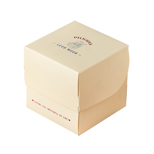 ins风2/3寸迷你小切块蛋糕包装盒慕斯甜品盒烘焙法式西点打包盒子