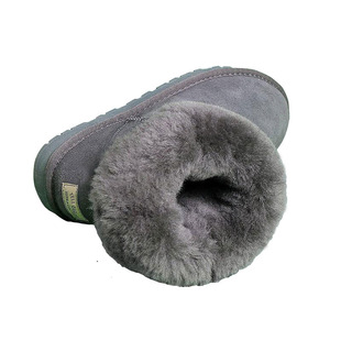 EGОUGG’S雪地靴男女鞋皮毛一体经典款大码加绒加厚中筒厚底棉鞋