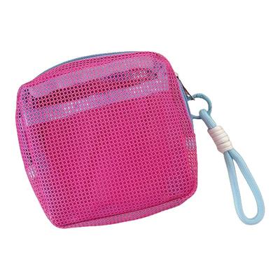 手提网纱多巴胺化妆包大容量便携