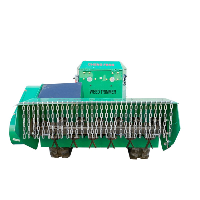 厂家批发甩刀遥控割草机SKK80-C 油电混合履带式除草割草机器人