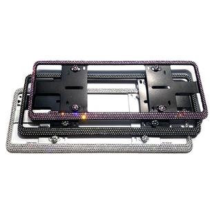 汽车车牌边框镶钻车牌框带钻牌照框水钻车牌架车牌框钻石问界520