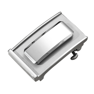 钨钢皮带头自动扣男士内穿式不锈钢无牙无孔腰带卡扣3.5裤带头3.8