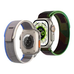 【官网同款】适用applewatchS10野径回环尼龙表带iwatchS9/8/7/6/5/4/se2代编织苹果手表S11户外运动男女表带