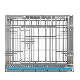 304实心不锈钢狗笼中型犬狗窝大型犬鸡笼宠物狗笼子结实耐用小型