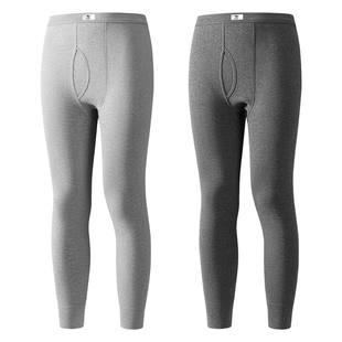 七匹狼秋裤男款纯棉冬季打底线裤衬裤男士100%全棉毛裤保暖裤男生