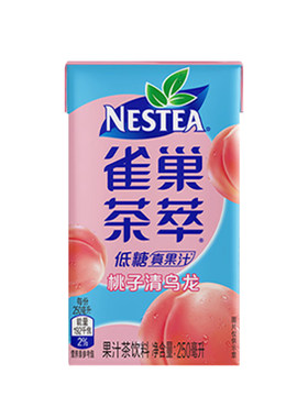 雀巢茶萃桃子清乌龙混合250ml
