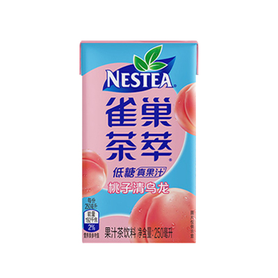 雀巢茶萃桃子清乌龙混合250ml