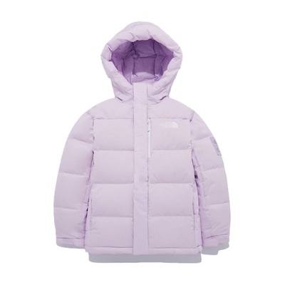 韩国北面 the north face 2024冬儿童防水90白鸭绒连帽拉链羽绒服