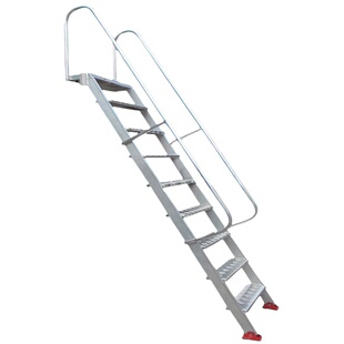 定制铝合金家用室外上屋顶楼梯阁楼梯工程基坑安全爬梯消防梯挂梯