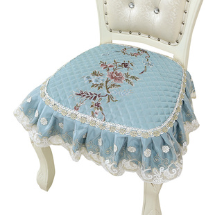 四季通用欧式椅垫坐垫布艺简约现代家用老板椅加大防滑椅子垫座垫