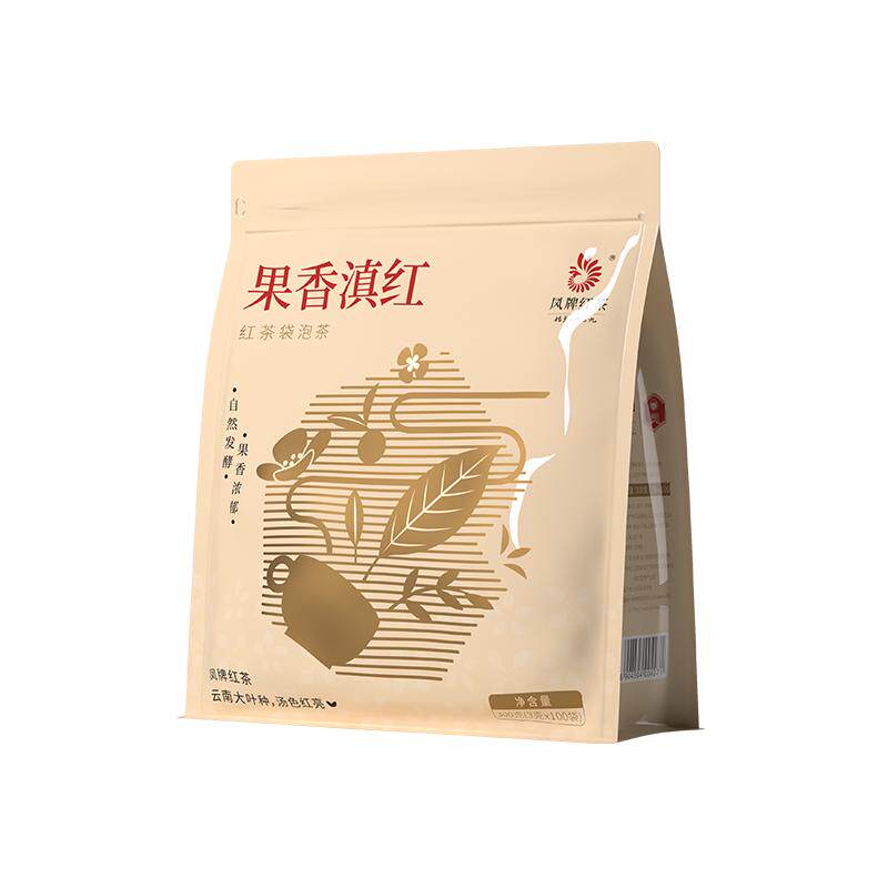 凤牌红茶云南凤庆果香滇红茶传统工夫红茶独立包装袋泡茶冷泡茶