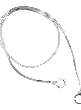 轻奢韩国高级感双环扣蛇骨项链