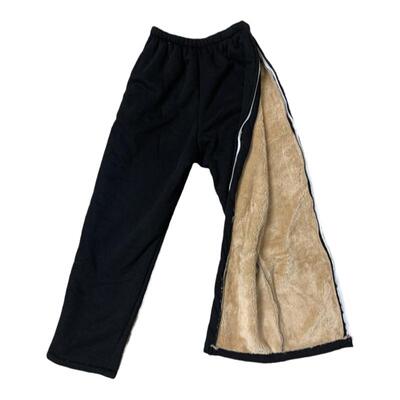 宽松版男女御寒保暖全开拉链裤子