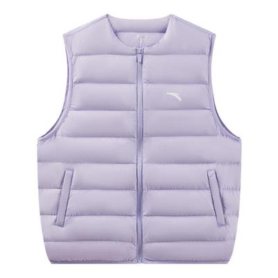 安踏儿童女童轻薄羽绒马甲