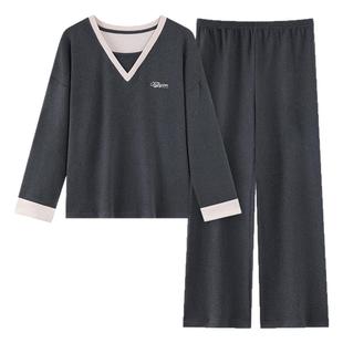 睡衣女士秋冬天德绒保暖2025新款加厚秋冬款羊绒可外穿家居服套装