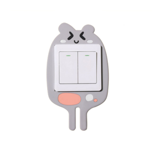 夜光开关贴卡通插座装饰墙贴套开关保护套遮挡边框套家用插头挂钩