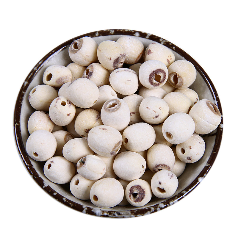 老郭家铺子磨皮白莲 新鲜莲子干货 去芯 连子干货无芯 莲子米250g