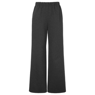 NAERSI娜尔思休闲长裤女松紧腰春秋季户外休闲高腰修腿型直筒裤