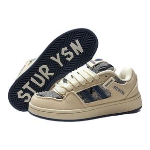 韩版复古情侣面包鞋男ins潮2025冬季新款百搭运动休闲德训板鞋女