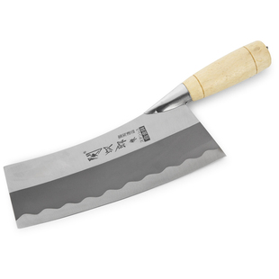 台湾关次郎作不锈钢方头天台街头寒山款家用菜刀菜肉熟食切片刀