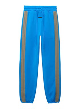 Adidas/阿迪达斯正品男士抽绳松紧腰线条经典针织运动裤IS8759