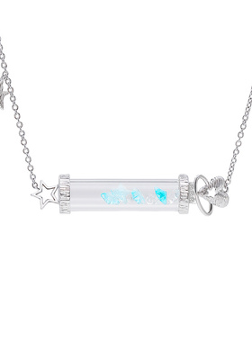 花芽原创星星许愿瓶项链