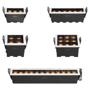 雷士照明防眩格栅射灯嵌入式多头射灯走廊过道卧室灯天花灯无主灯