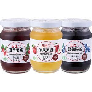 丘比玻璃瓶装果酱清甜口感