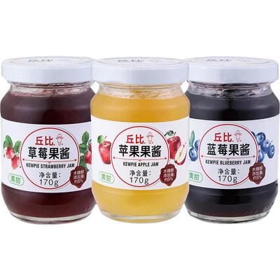 丘比玻璃瓶装果酱清甜口感