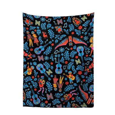 遮挡打孔寻梦游记墨西哥背景布