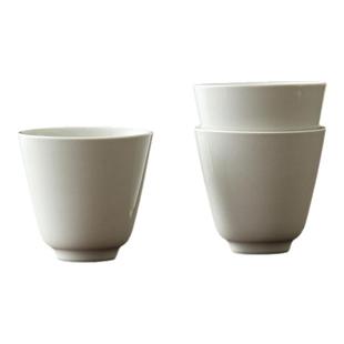 新中式草木灰茶杯品茗杯功夫茶具陶瓷直口杯子家用个人单杯闻香杯