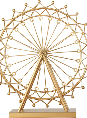 北欧风格摩天轮旋转发光软装饰品