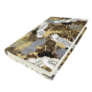 仙鹤布书衣32开16开大号可调节书本保护套手账本封皮hobo书套定制